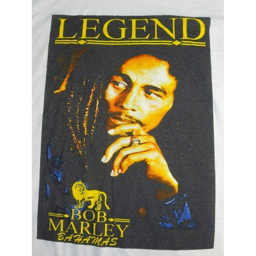 Bob Marley White Jamaican Reggae  "Legend" T-shirt Size X-Large - Picture 2 of 6